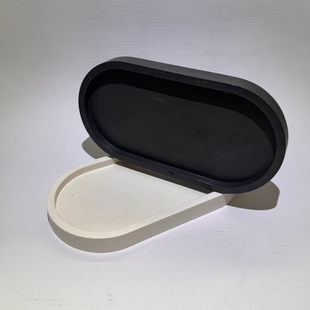 Handmade charcoal candle tray by Malmö Home, made in the UK"