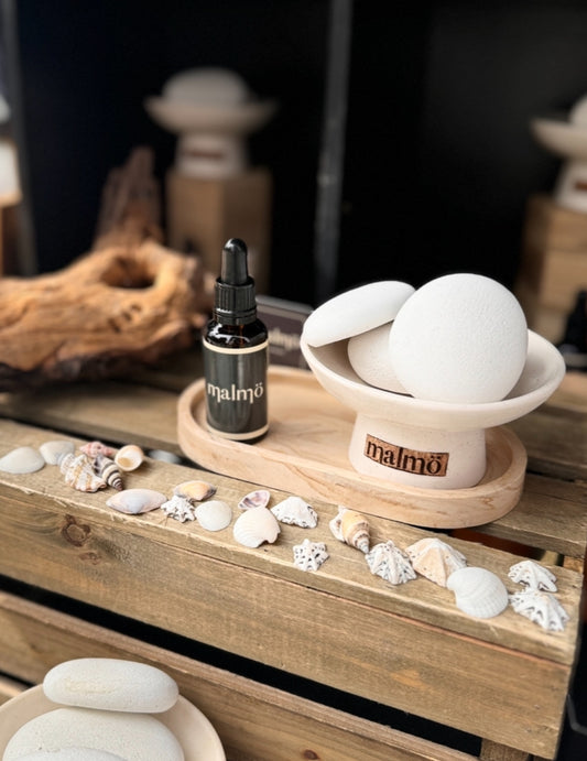 Zen Aroma Pebbles & Bowl Set with Essential Oils