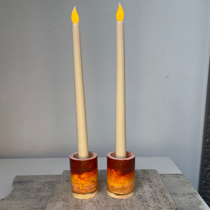 Handmade Candlestick Holders (Set of 2) - Sun Collection