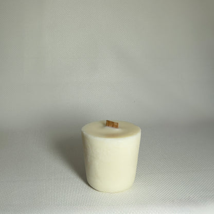 Malmo Home soy wax candle refill insert, natural finish, 100 percent natural soy wax with wood wick
