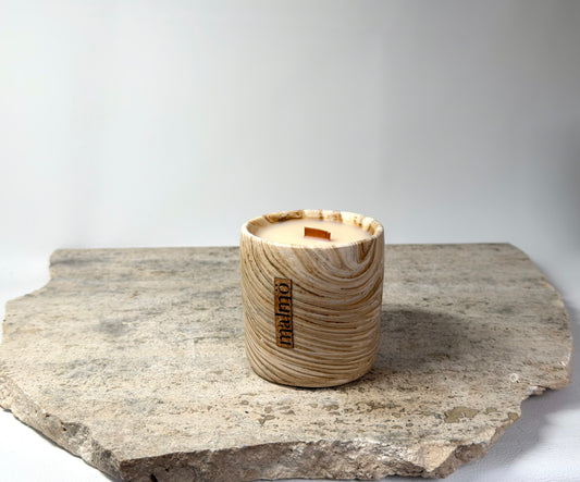 Wood Candle Pot | Malmö Home