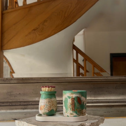 Leaf Handmade Candle Pot Set | Malmö Home
