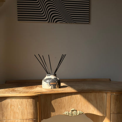 Charcoal, Natural & Beige Dröm Reed Diffuser | Malmö Home