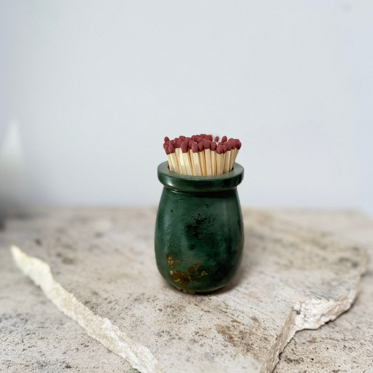 Forest Handmade Refillable Match Pot