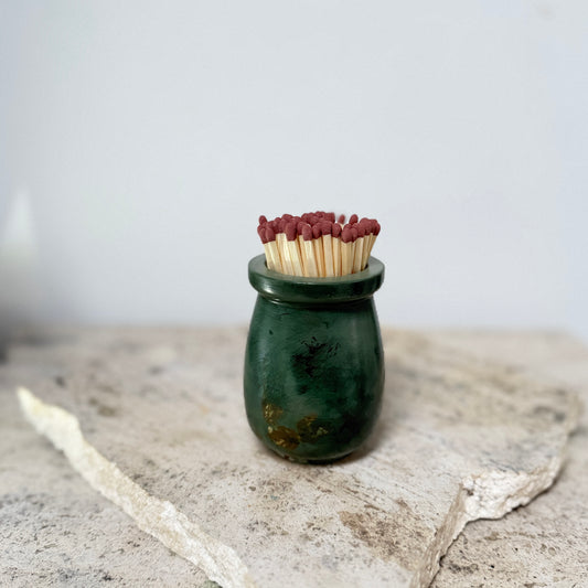 Forest Handmade Refillable Match Pot