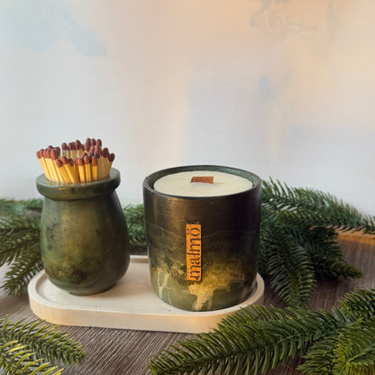 Forest Handmade Refillable Candle Pot Set