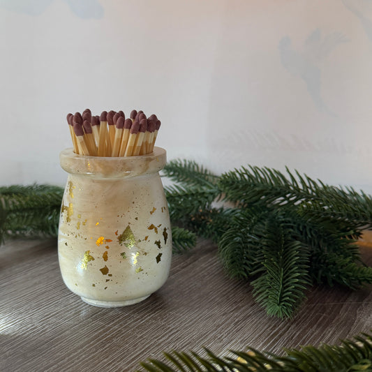 Glint Handmade Refillable Match Pot