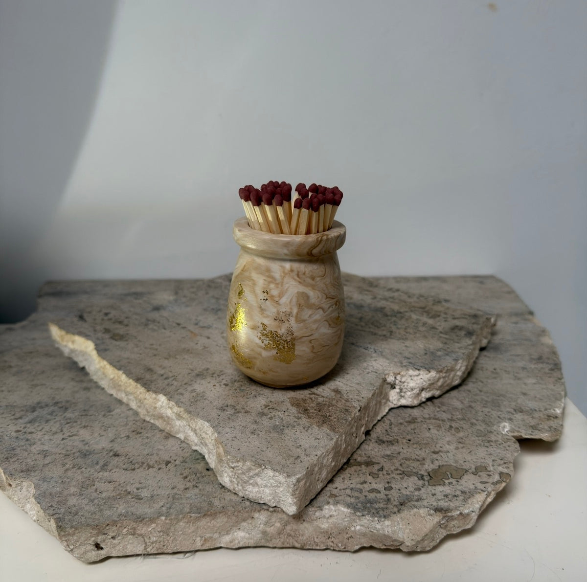 Glint Handmade Refillable Match Pot