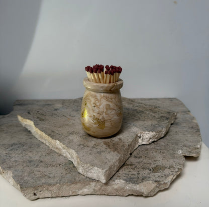 Glint Handmade Refillable Match Pot