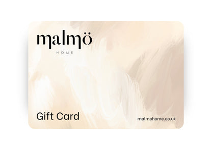 Malmö Home gift card for flexible gifting delivered by email with redemption instructions