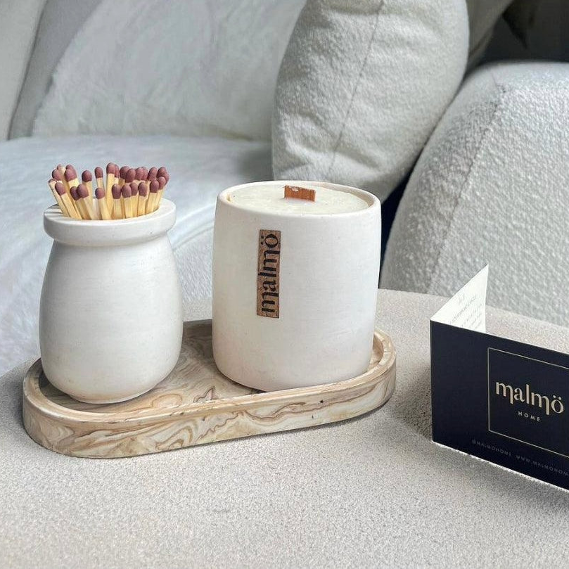 Natural Candle Pot Set | Malmö Home